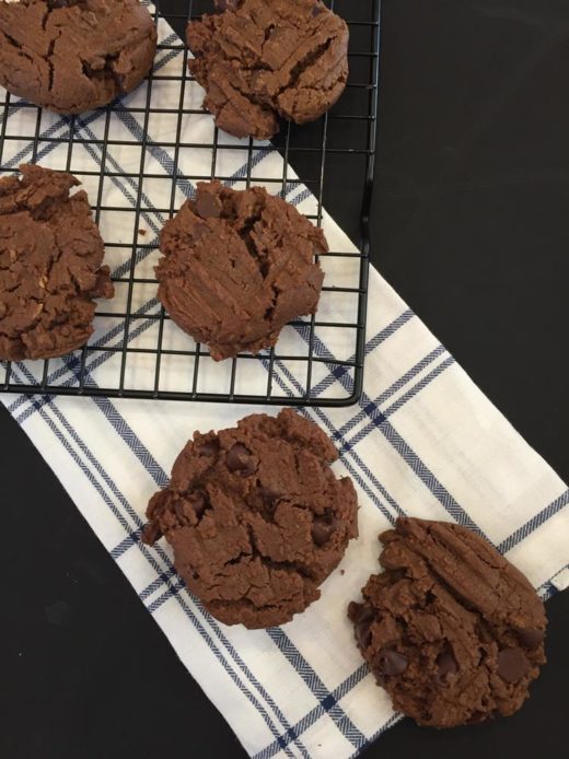 Flourless Chocolate Peanut Butter Cookies