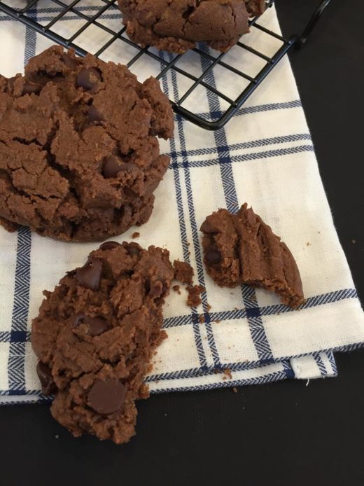 Flourless Chocolate Peanut Butter Cookies