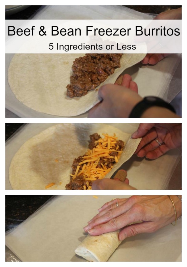 beef and bean freezer burritos