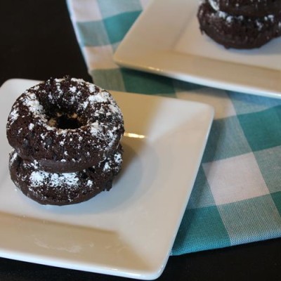 Easy Double Chocolate Doughnuts