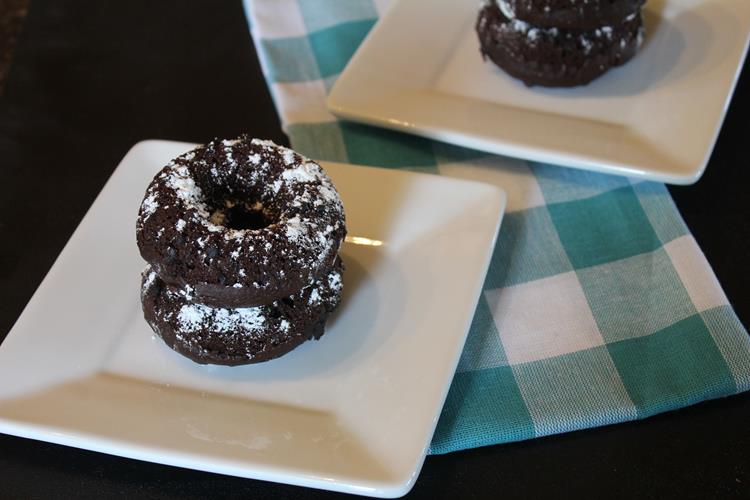 Easy Double Chocolate Doughnuts