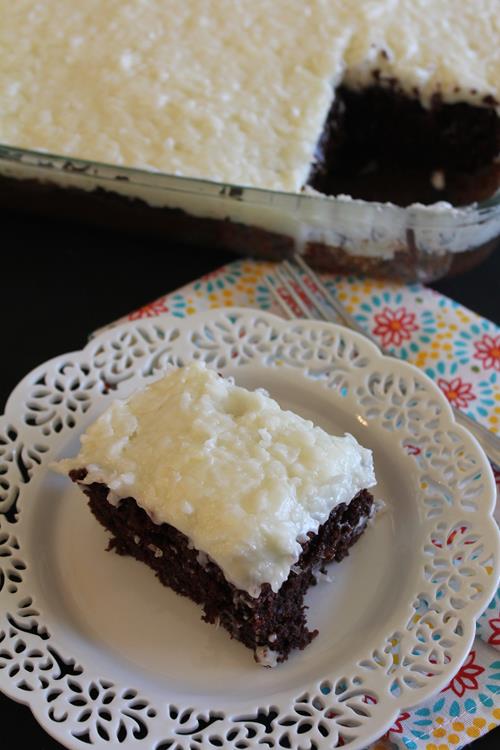 homemade coconut frosting