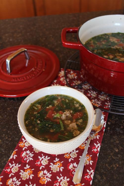 Sausage Spinach Soup