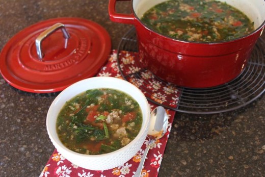 Sausage Spinach Soup (2)
