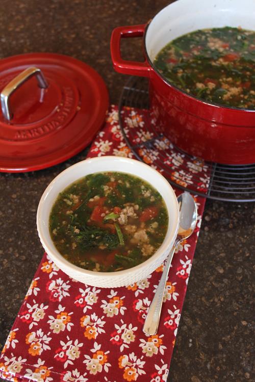 Sausage Spinach Soup