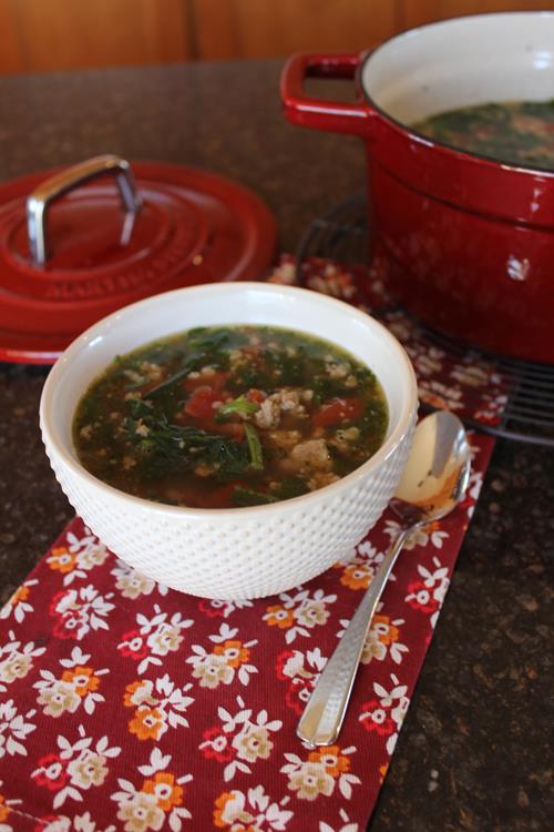 Sausage Spinach Soup