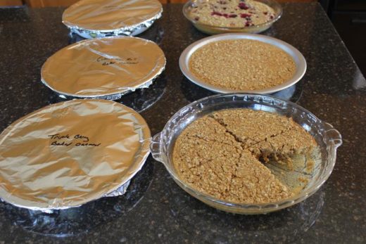 baked oatmeal in pie pans