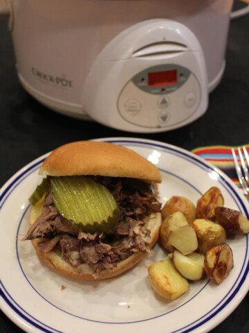 Slow Cooked Pickled Beef Sandwiches