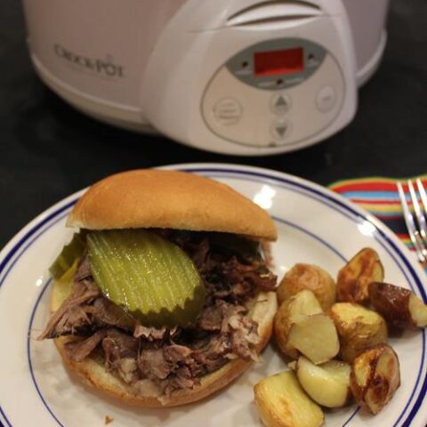 Slow Cooked Pickled Beef Sandwiches