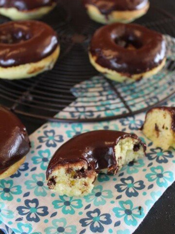 gluten free chocolate chip doughnuts