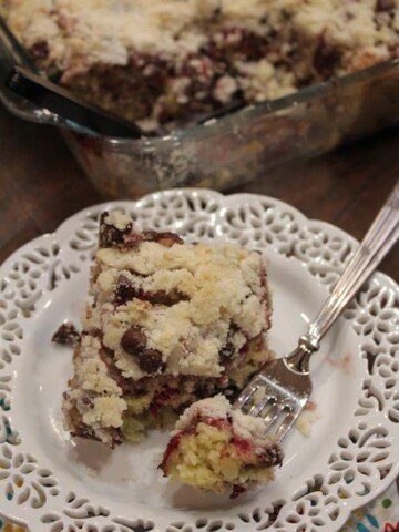 Raspberry Chocolate Chip Coffee Cake