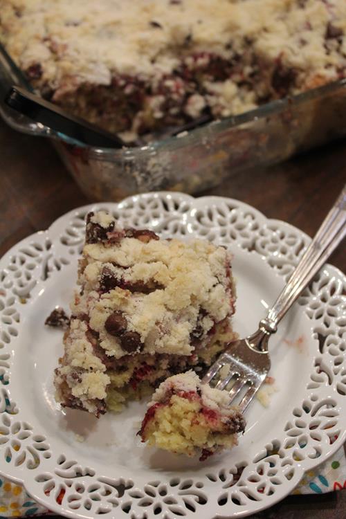 Raspberry Chocolate Chip Coffee Cake