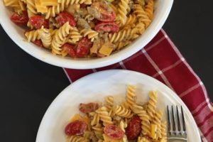Bacon Cheeseburger Pasta Salad