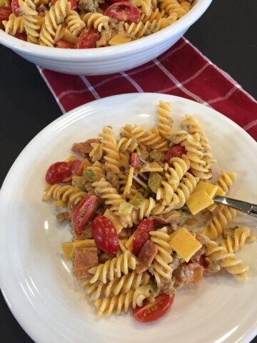 Bacon Cheeseburger Pasta Salad