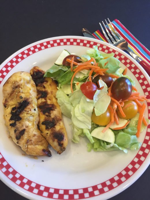 Four Ingredient Grilled Honey Mustard Chicken