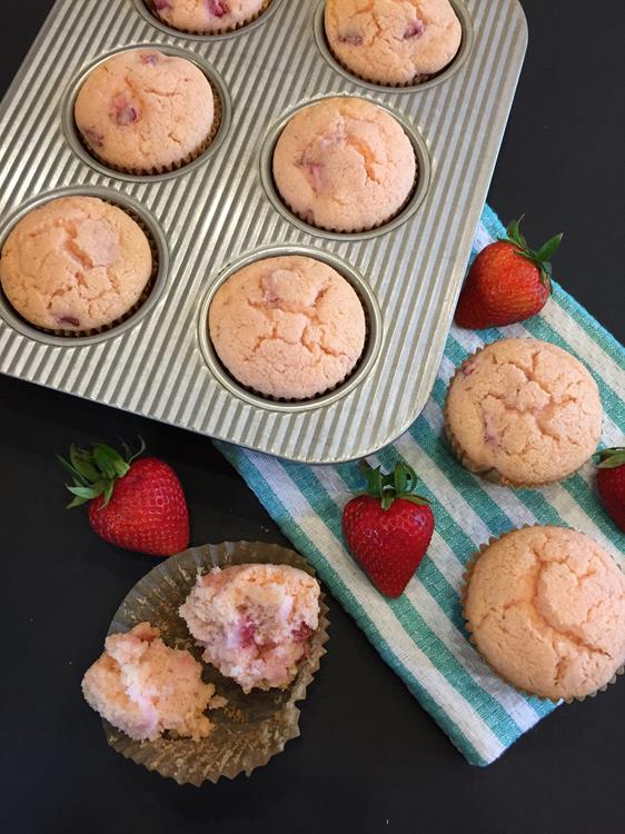 Gluten Free Strawberry Muffins