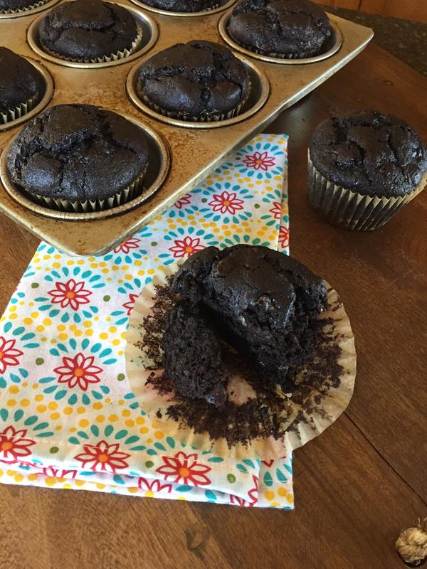 Double Chocolate Gluten Free Banana Muffins