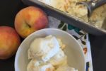 No- Churn Peach Ice Cream