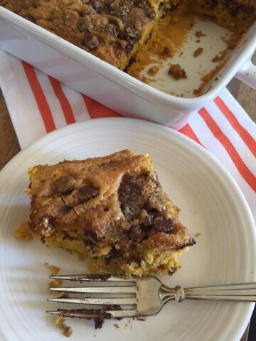 Pumpkin Chocolate Chip Coffee Cake