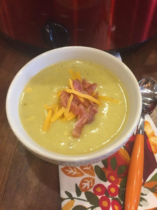 Slow Cooked Cheesy Vegetable Potato Soup