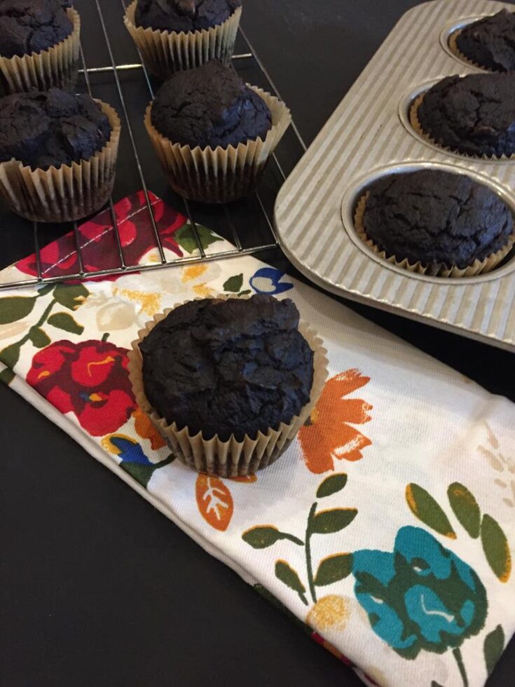 Double Chocolate Gluten Free Pumpkin Muffin