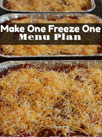 Make One Freeze One Menu Plan