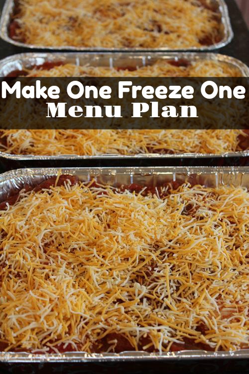 Make One Freeze One Menu Plan