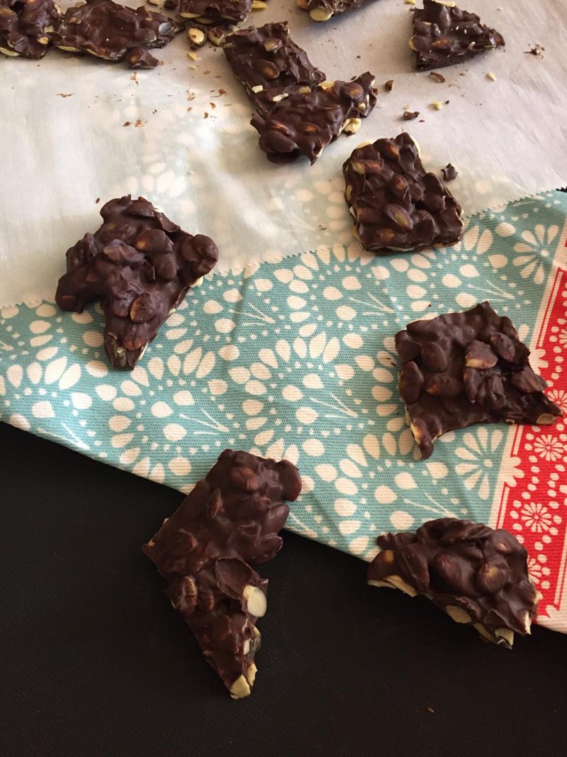 Chocolate Pumpkin Seed Bark