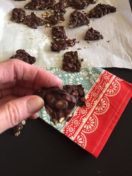 Chocolate Pumpkin Seed Bark