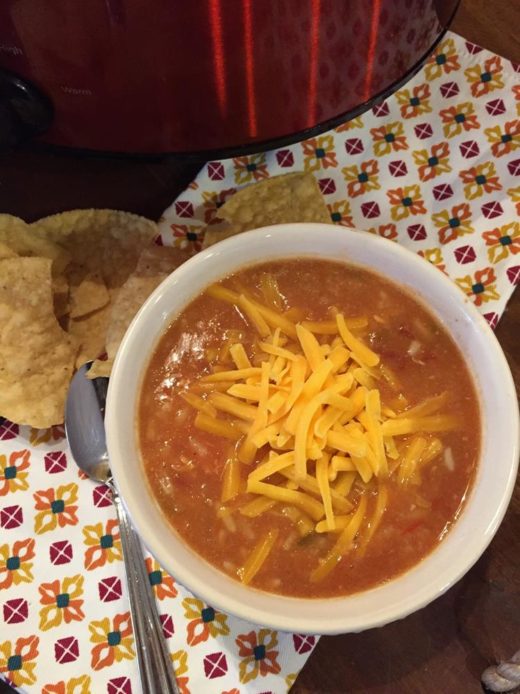 Slow Cooked Burrito Bowl Soup