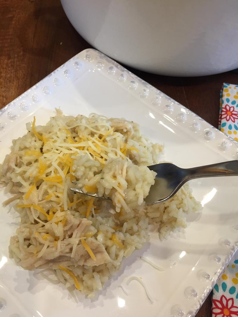 One Pot Green Chili Chicken with Rice