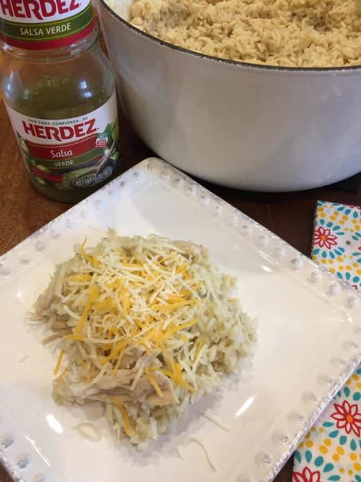 One Pot Green Chili Chicken Rice