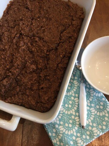 Peanut Butter Chocolate Baked Oatmeal