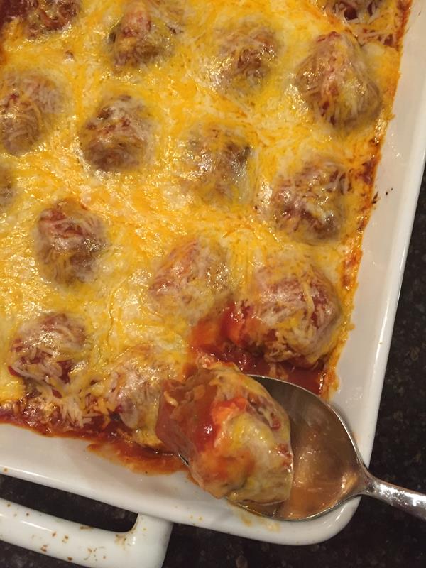 Enchilada Meatball Casserole