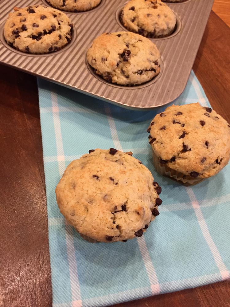 Sour Cream Chocolate Chip Muffins