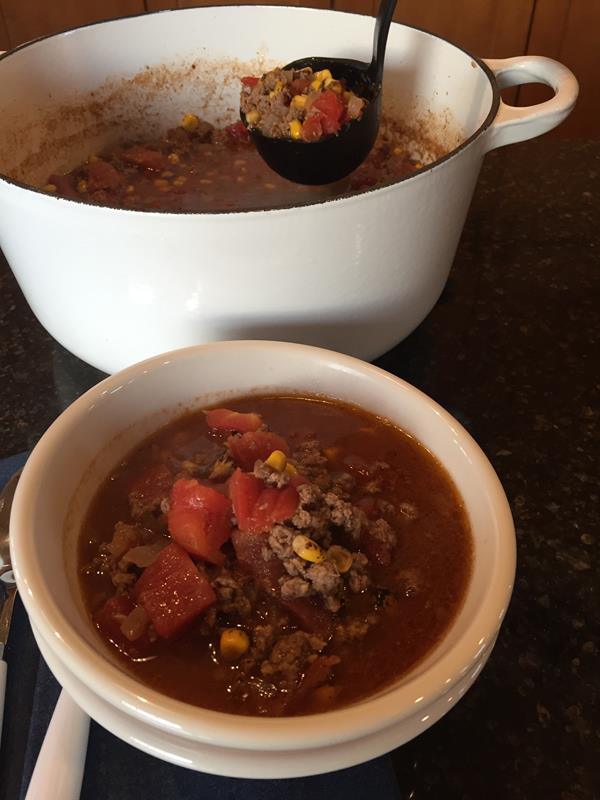 Taco Soup without Beans