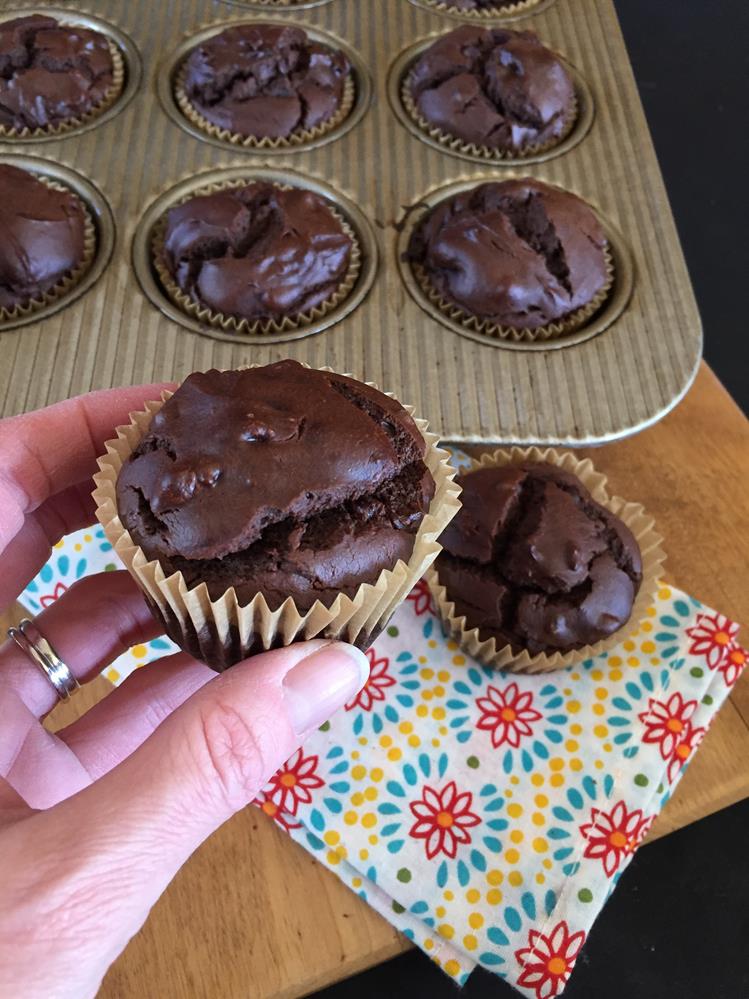 Flourless Chocolate Muffins