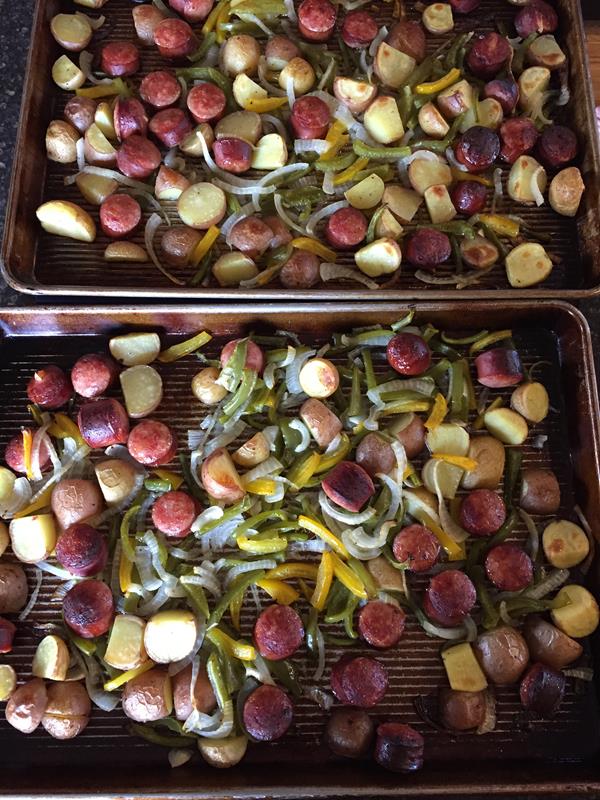 Roasted Vegetables with Sausage and Potatoes