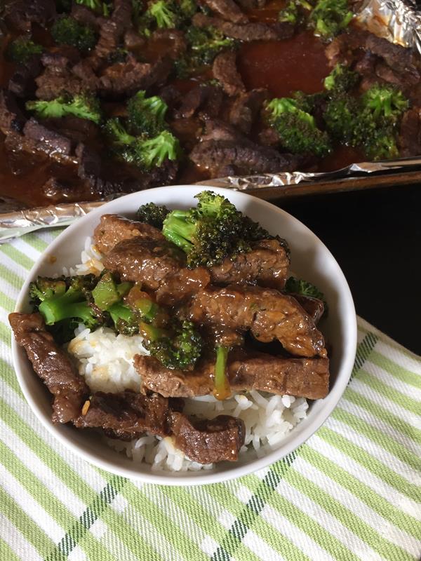 Sheet Pan Broccoli Beef 