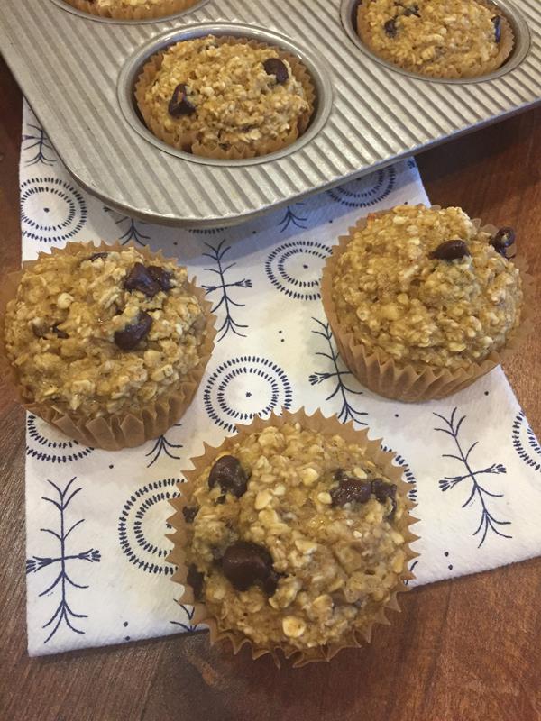 Banana Oatmeal Breakfast Muffins