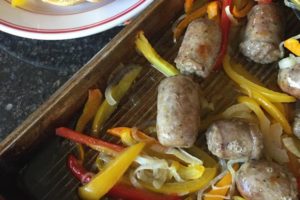 Sausage and Peppers Sheet Pan Sandwiches