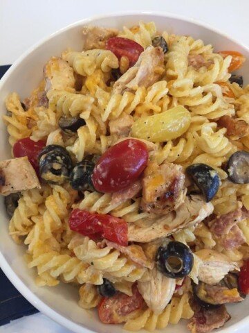 Chicken Bacon Ranch Pasta Salad