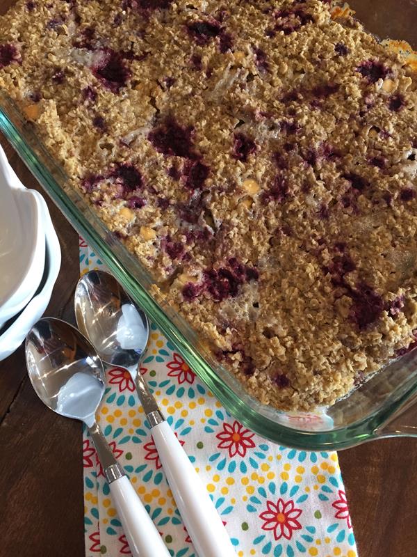 Raspberry Baked Oatmeal