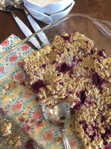 Raspberry Baked Oatmeal