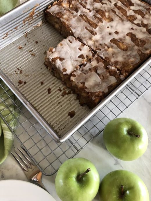 Apple Snack Cake in Pan