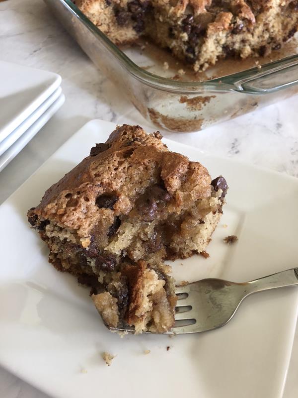 Banana Chocolate Chip Coffee Cake