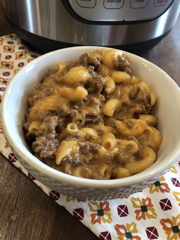 Instant Pot Cheeseburger Helper