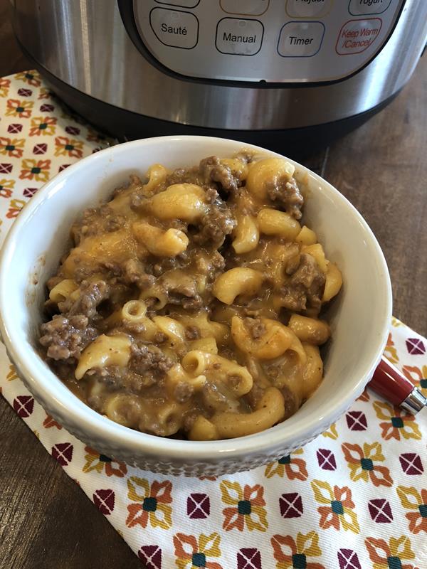 Instant Pot Homemade Cheeseburger Helper