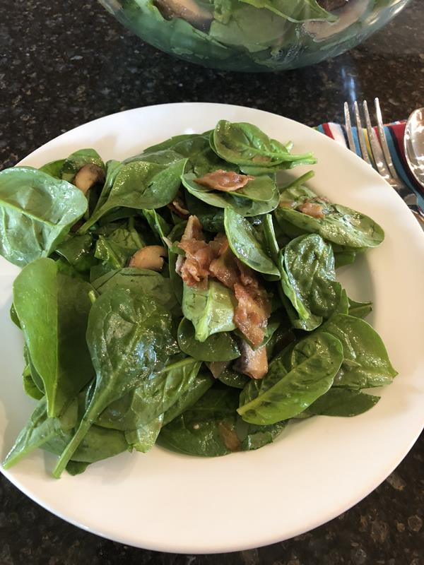 Spinach Bacon Salad