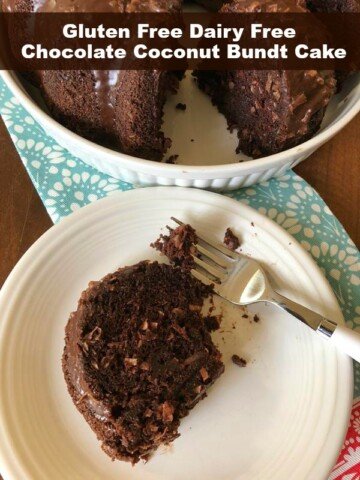 Gluten Free Dairy Free Chocolate Coconut Cake -